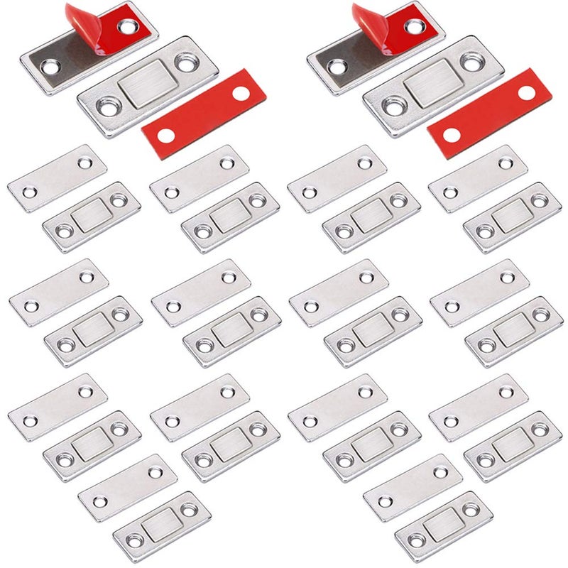 Jiayi Cabinet Magnetic Catch Jiayi 14 Pack Ultra Thin Cabinet Door Magnets Stick on Drawer Magnets Cabinet Latch Magnetic Closures for Cabinets Kitchen Closet Door Closing Magnetic Door Catch Closer - Image 1